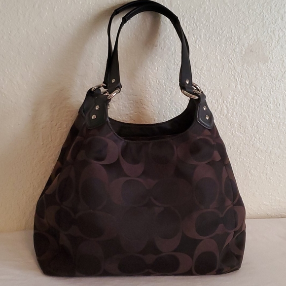 Coach Authentic Signature Campbell Canvas Hobo - Picture 2 of 13